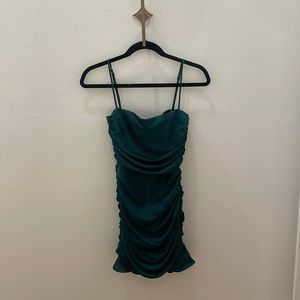 Nookie cooper mini dress emerald xs